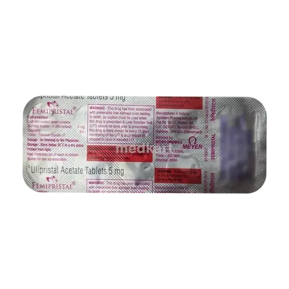 femipristal 5mg capsule 10's